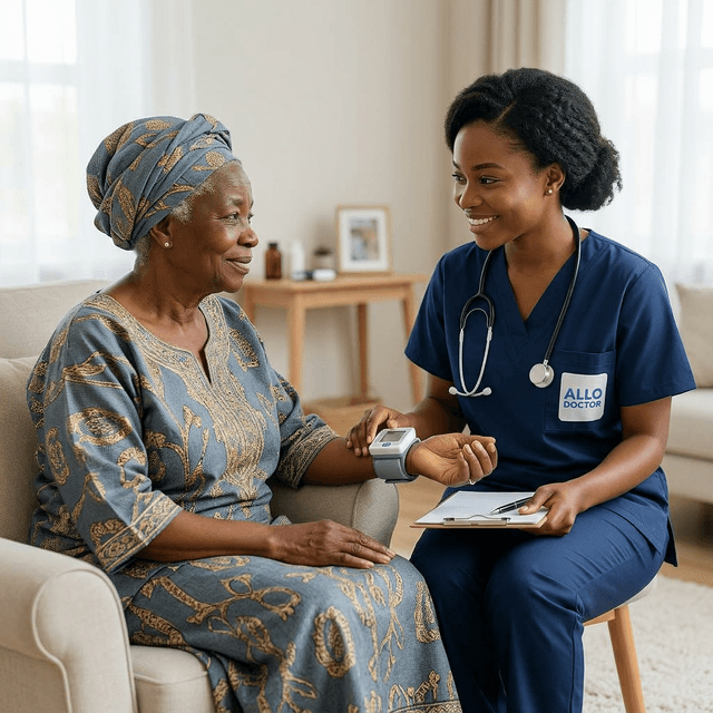 Infirmier en visite à domicile